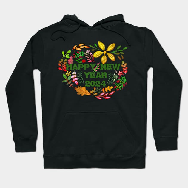 HAPPY NEW YEAR 2024 Hoodie by FLOWER_OF_HEART